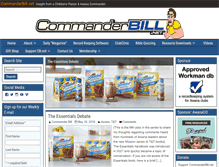 Tablet Screenshot of commanderbill.net